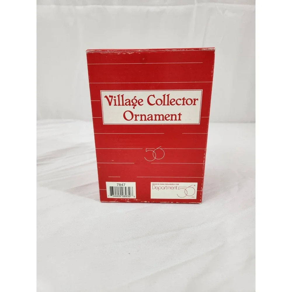 Department 56‎ Village Collector Ornament 7847 Shopper with Gift Glass Ball